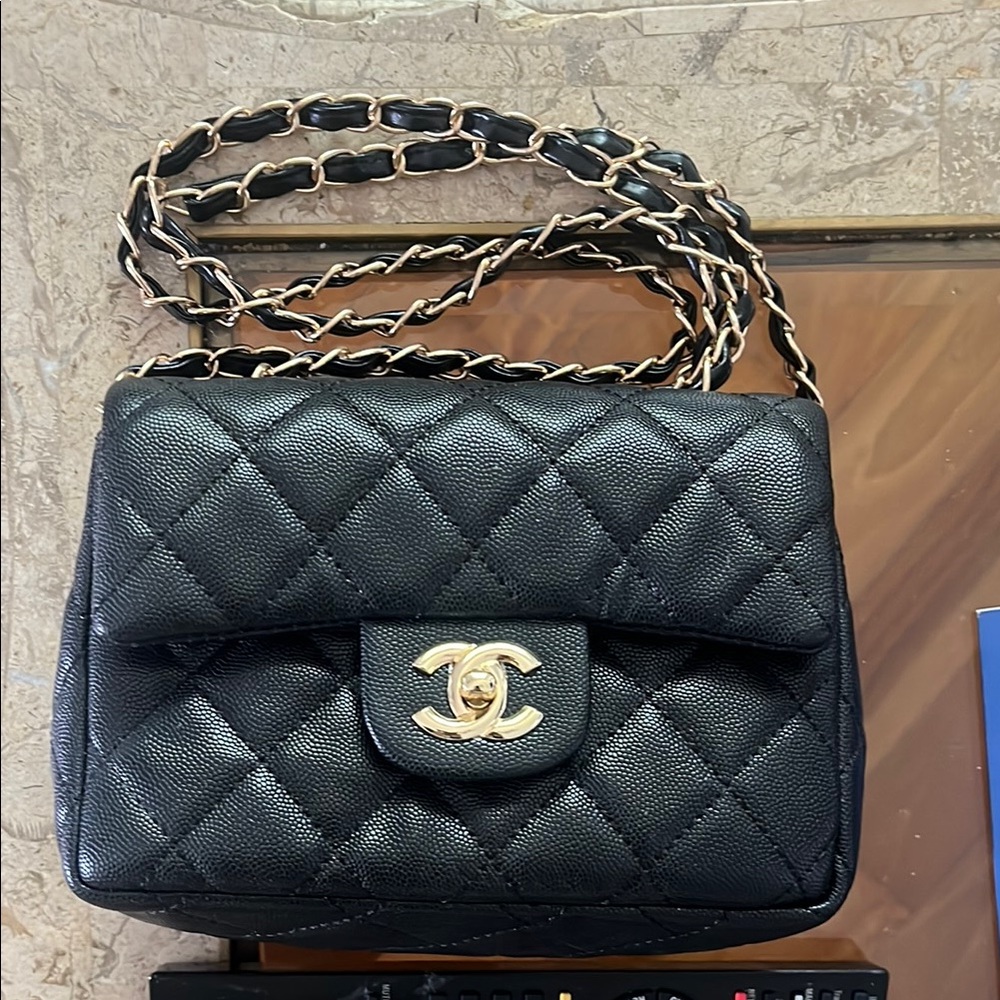 Black handbag